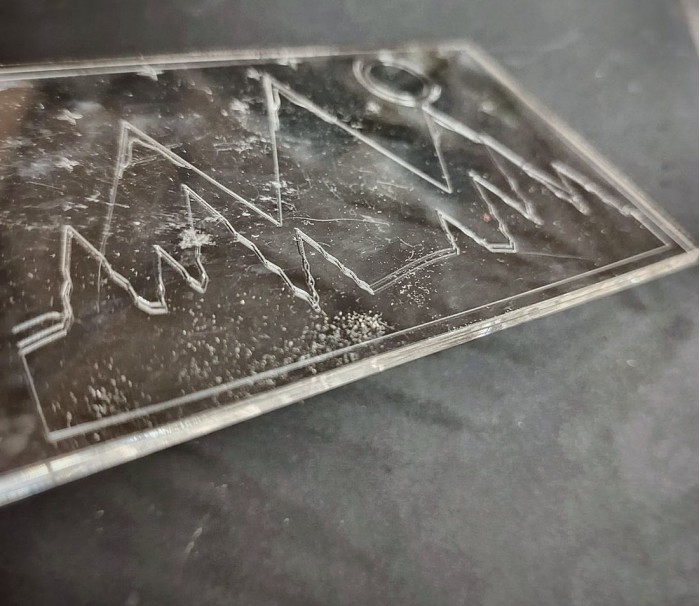 Acrylic engraving “Mountains”