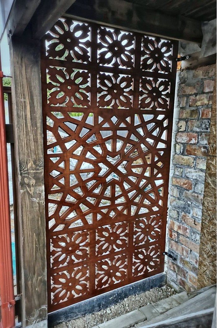 Decorative fretwork panel