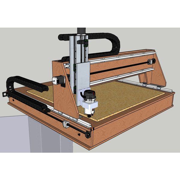 CNC router design — 3D model (designed together with dpCREATOR)