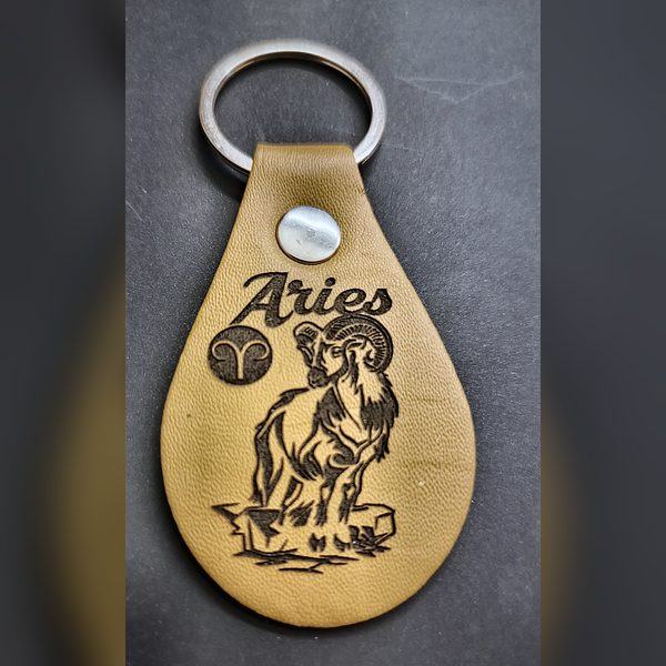 Teardrop key ring — Aries